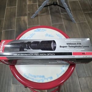 Black Super Telephoto Lens 500mm F/8